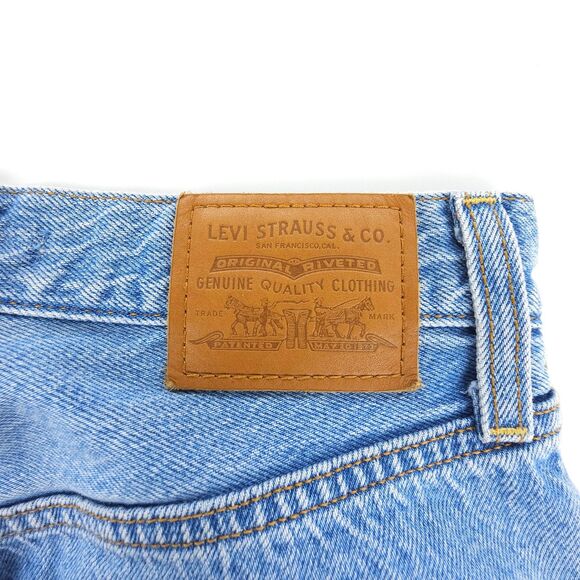 LEVIS Ribcage Straight Ankle Jean In The Middle Distressed 90s Y2k Clean Girl 26 - Picture 7 of 9